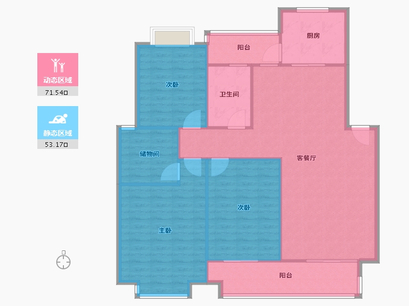 河南省-郑州市-兰亭名苑-115.82-户型库-动静分区