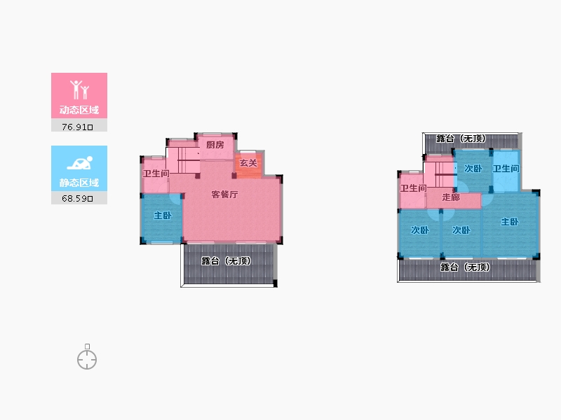 江西省-赣州市-兴国九里蓝湾-178.35-户型库-动静分区