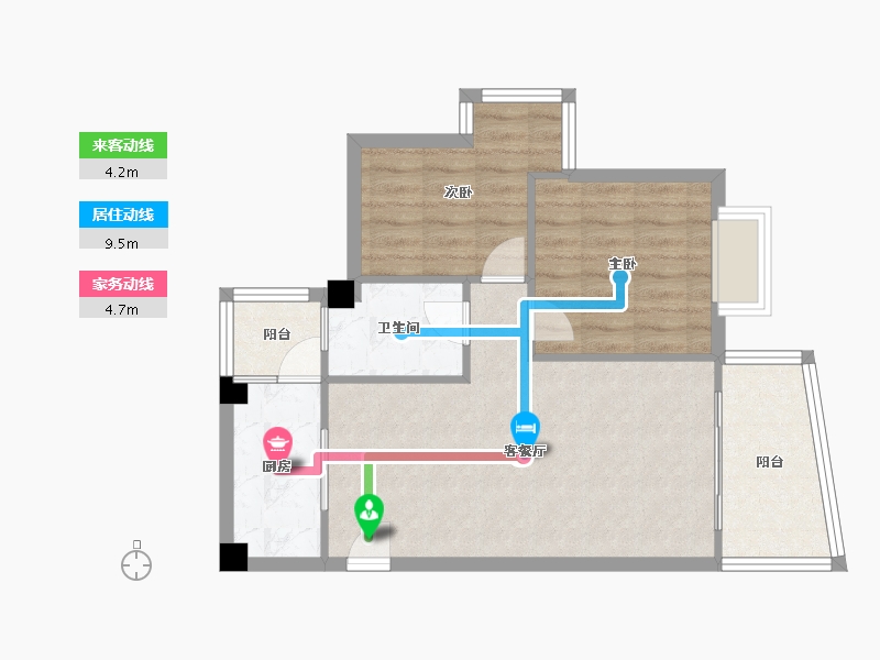 四川省-成都市-御城-63.35-户型库-动静线