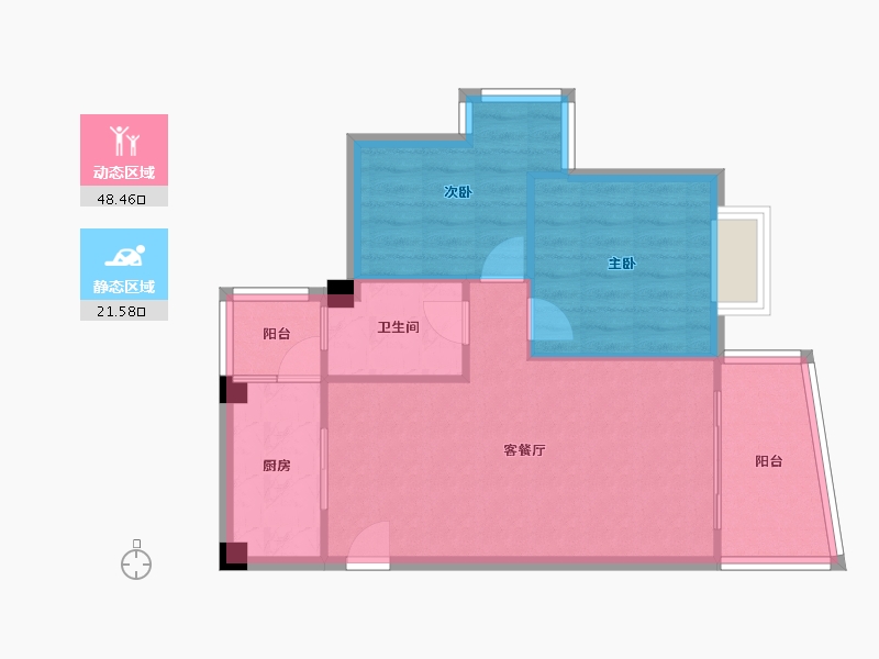 四川省-成都市-御城-63.35-户型库-动静分区