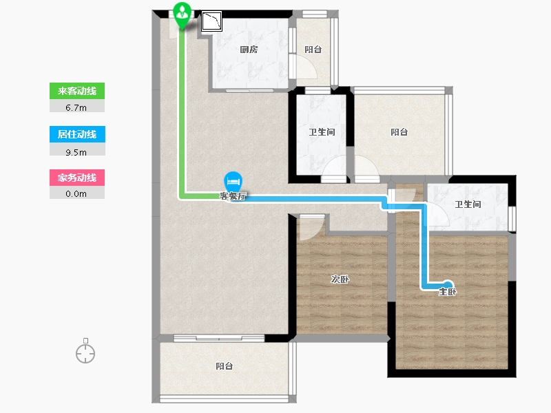 广西壮族自治区-玉林市-玉林奥园康城-95.74-户型库-动静线