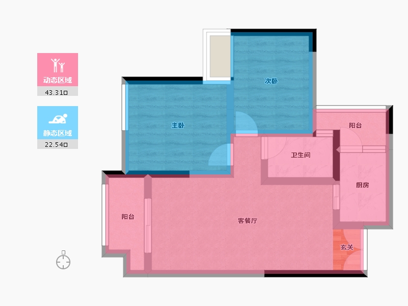 四川省-达州市-科华南城印象-57.52-户型库-动静分区