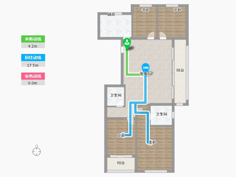 浙江省-温州市-万科星汇里-106.40-户型库-动静线