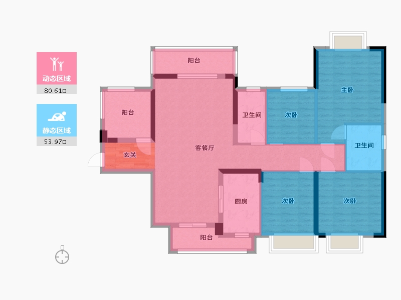 广西壮族自治区-钦州市-敏捷・珑�h湾-120.52-户型库-动静分区