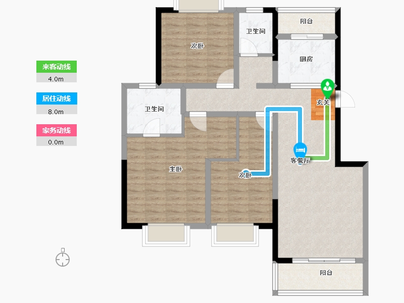 云南省-玉溪市-东方达晨-97.64-户型库-动静线