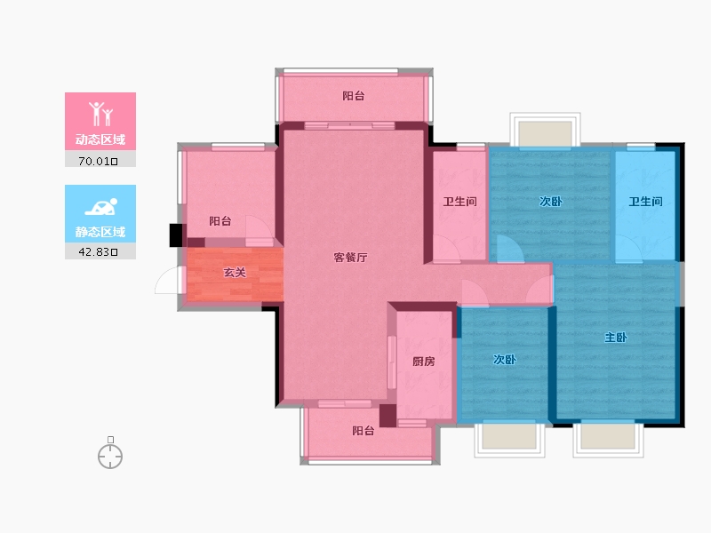 广西壮族自治区-钦州市-敏捷・珑�h湾-100.45-户型库-动静分区