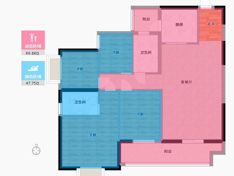 广西壮族自治区-钦州市-敏捷・珑�h湾-102.87-户型库-动静分区