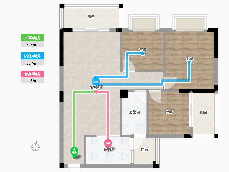 广西壮族自治区-南宁市-银泉一品天誉-76.22-户型库-动静线