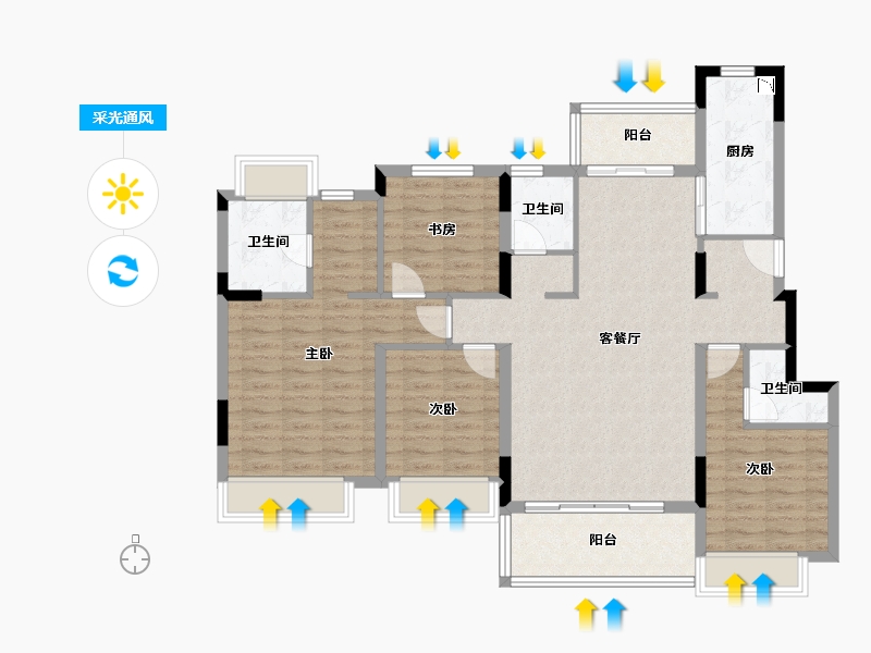 福建省-龙岩市-紫金山体育公园-114.33-户型库-采光通风