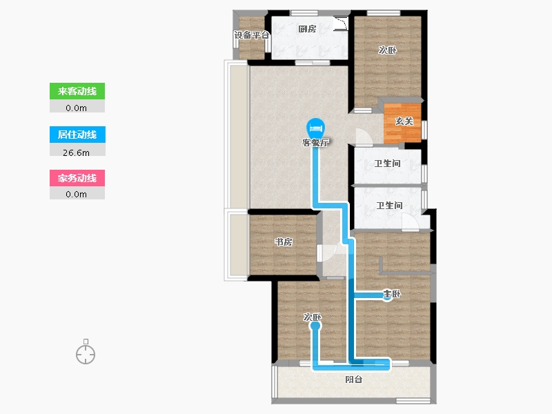 浙江省-舟山市-融创金成・芸麓大观-106.09-户型库-动静线