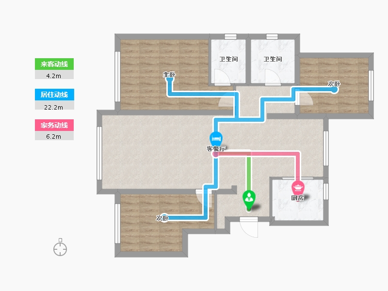 辽宁省-朝阳市-南山一品-94.70-户型库-动静线