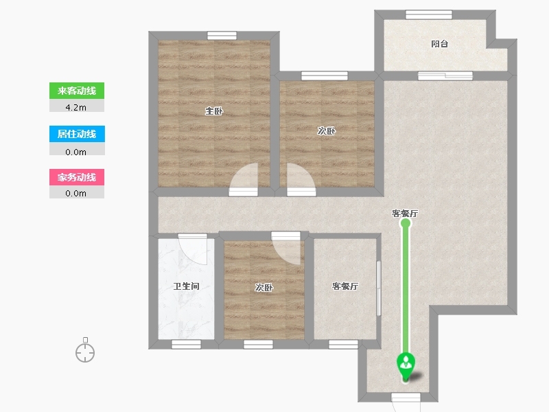 江苏省-苏州市-森隆满园-71.08-户型库-动静线