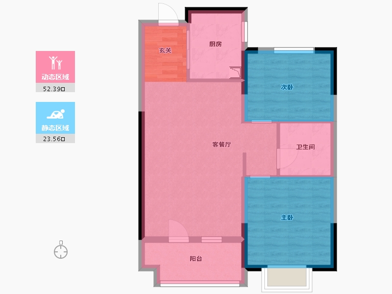 山东省-烟台市-中瑞城-68.00-户型库-动静分区