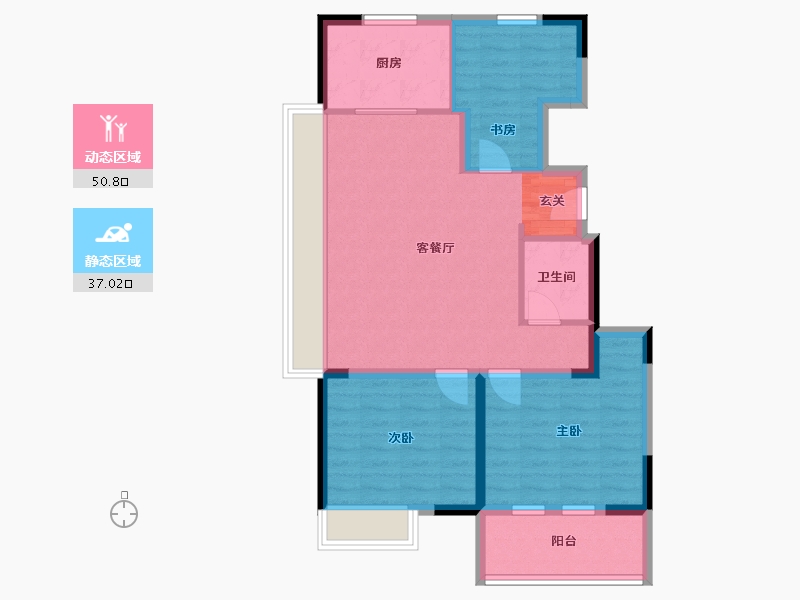 山东省-烟台市-中瑞城-78.40-户型库-动静分区