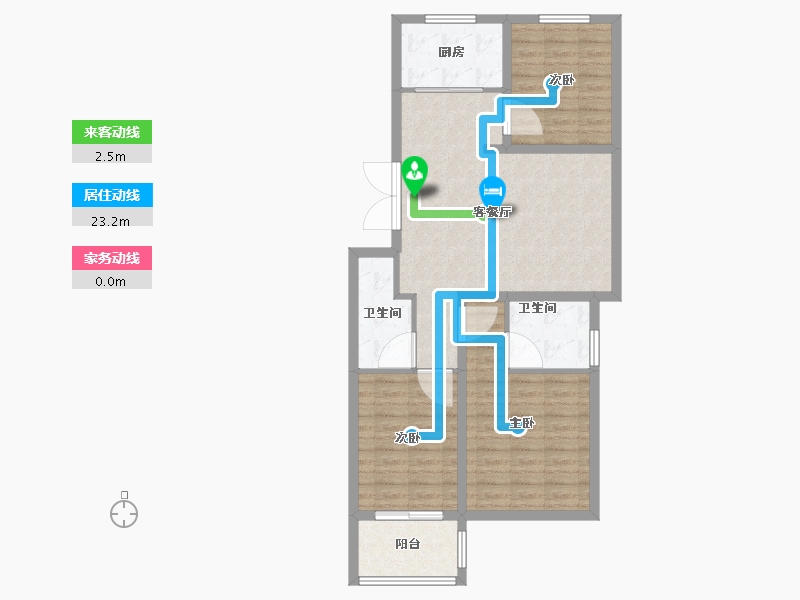 山东省-聊城市-阿尔卡迪亚-89.01-户型库-动静线