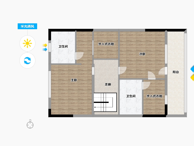 山东省-青岛市-和昌・海云曦岸-105.60-户型库-采光通风