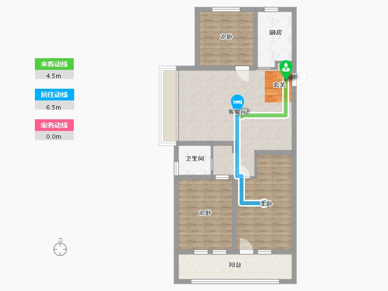 山东省-青岛市-海尔产城创衡山学府-86.40-户型库-动静线