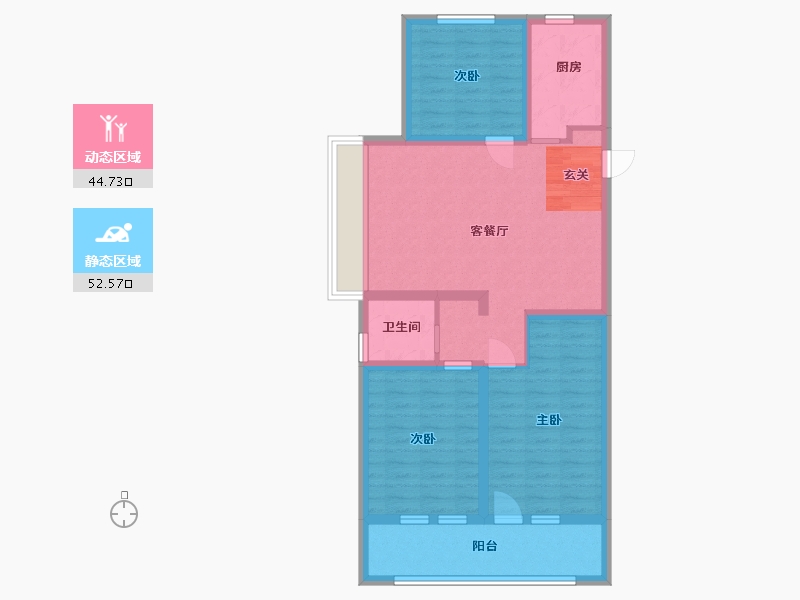 山东省-青岛市-海尔产城创衡山学府-86.40-户型库-动静分区