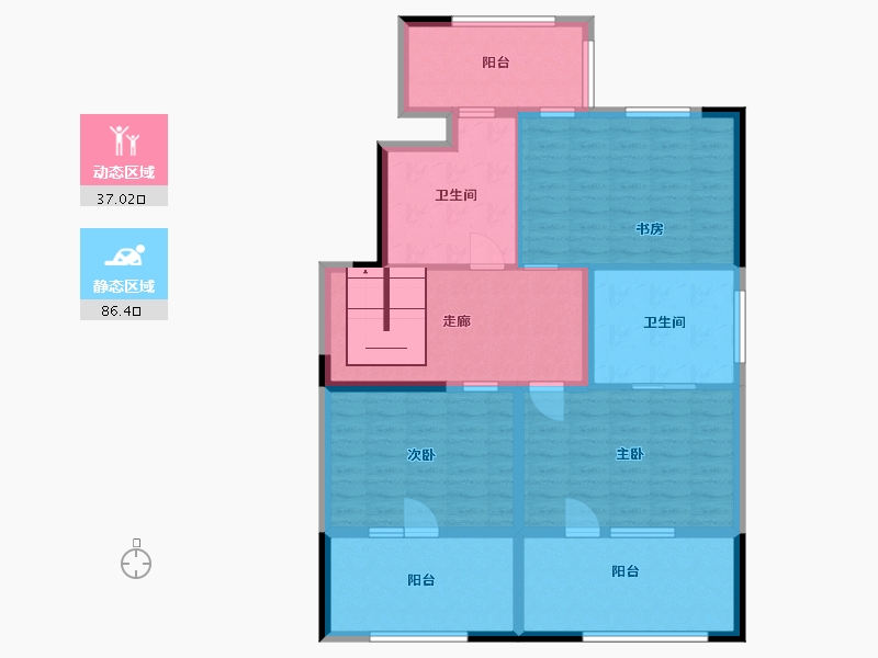 山东省-青岛市-龙湖西府原著-110.58-户型库-动静分区