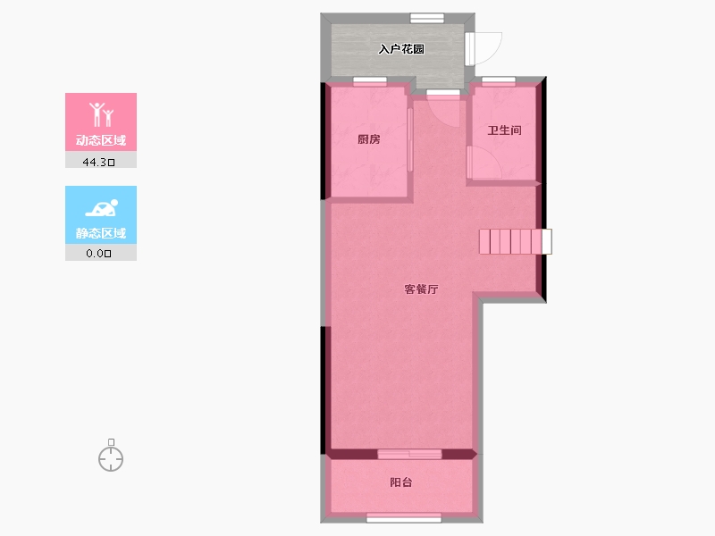 福建省-福州市-世茂海峡城-44.22-户型库-动静分区