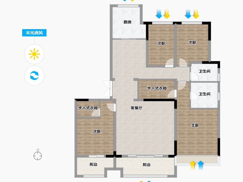 河南省-平顶山市-建业十八城-175.00-户型库-采光通风