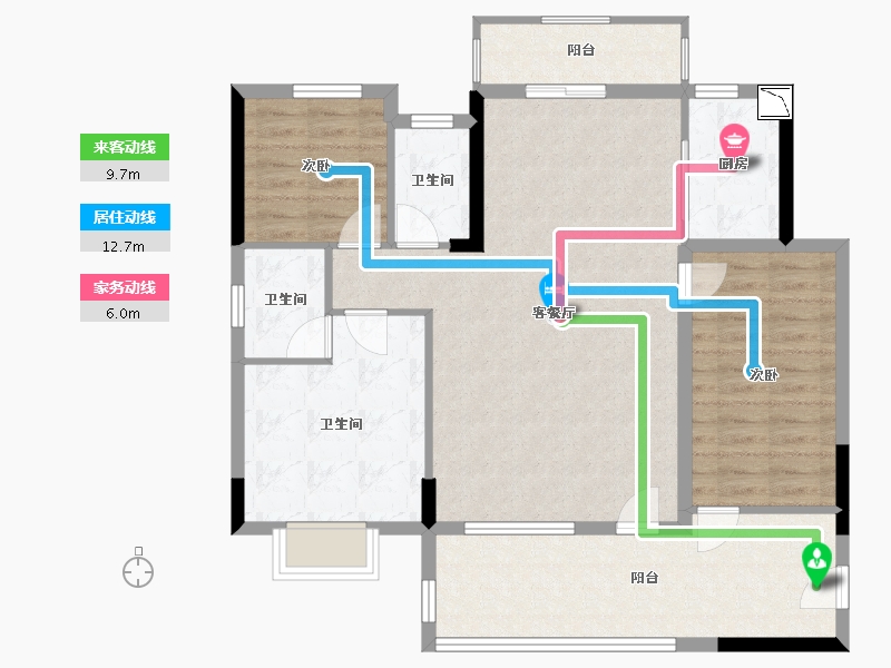 广东省-汕尾市-汇城华府-99.78-户型库-动静线