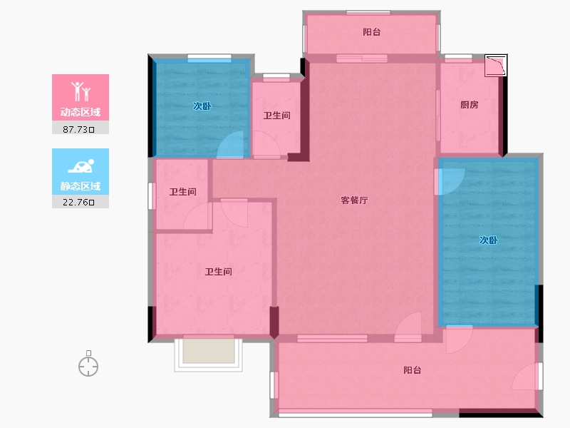 广东省-汕尾市-汇城华府-99.78-户型库-动静分区