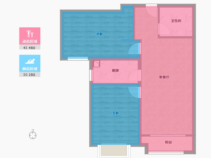 山西省-大同市-富力城4期-65.99-户型库-动静分区