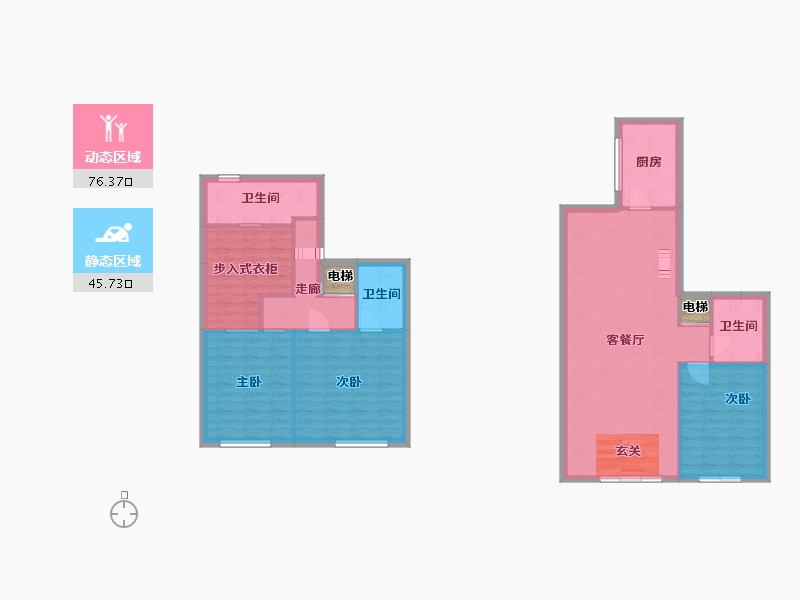 广东省-佛山市-力迅・榕墅里-113.49-户型库-动静分区