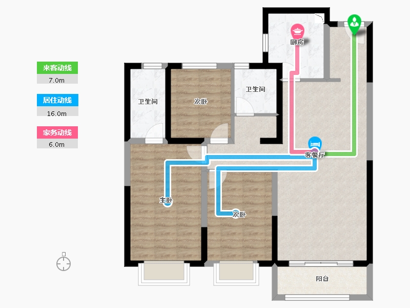 山西省-长治市-富力尚悦居-97.66-户型库-动静线