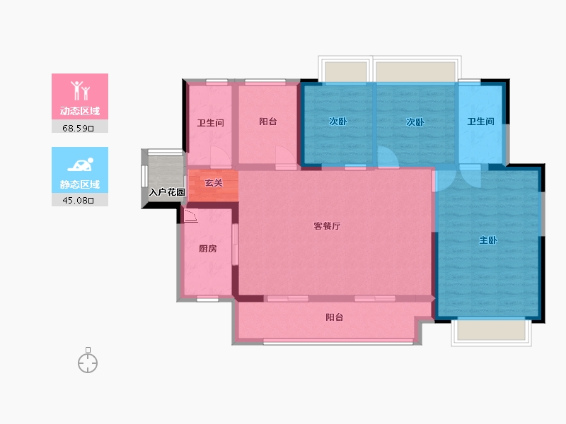 广东省-佛山市-新城�Z城-104.15-户型库-动静分区