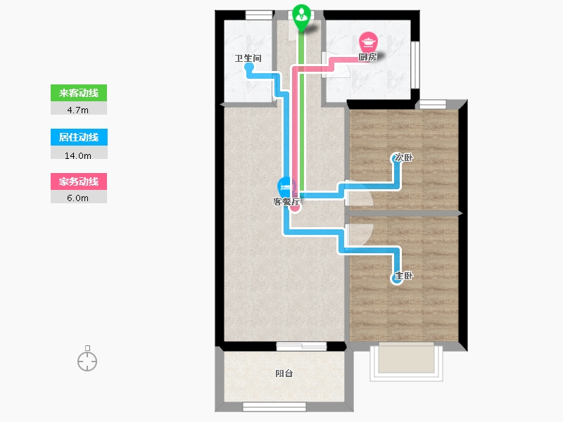 福建省-泉州市-南益清源春晓-56.00-户型库-动静线