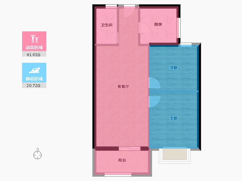 福建省-泉州市-南益清源春晓-56.00-户型库-动静分区