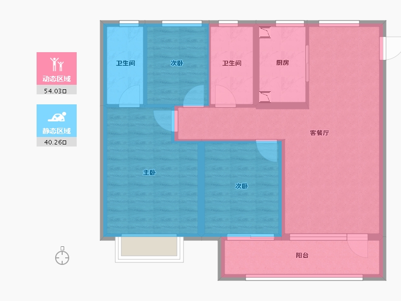 山东省-青岛市-绿地国科-84.00-户型库-动静分区