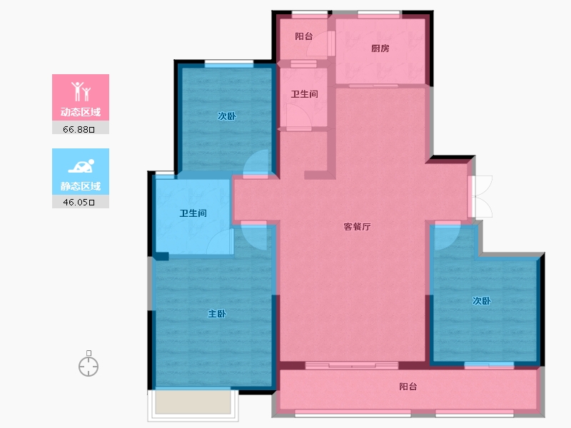 河南省-新乡市-德邻城-100.73-户型库-动静分区