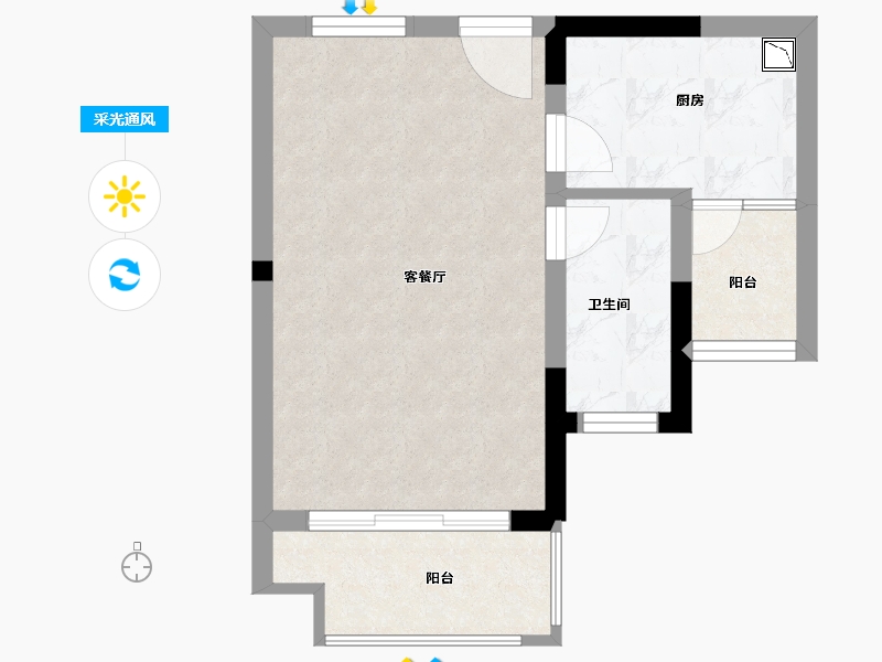 青海省-海南藏族自治州-世茂幸福里-36.00-户型库-采光通风