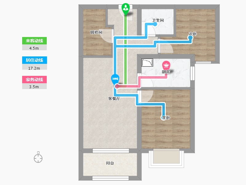 河北省-廊坊市-合生长安帝景-53.01-户型库-动静线