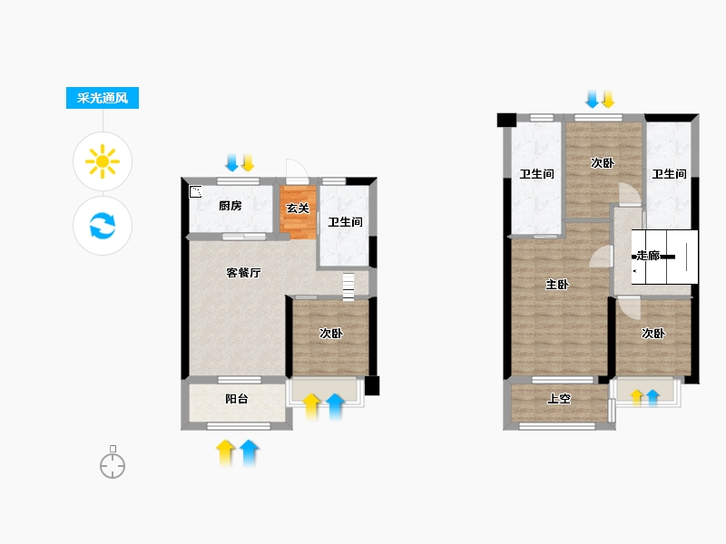 广东省-东莞市-金众江悦府-101.18-户型库-采光通风