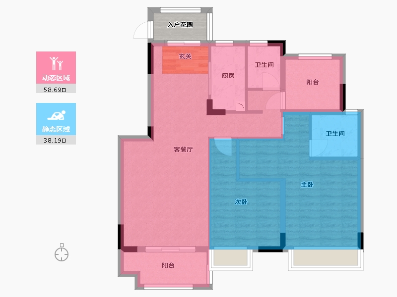 广东省-佛山市-国瑞・山湖海庄园-90.24-户型库-动静分区