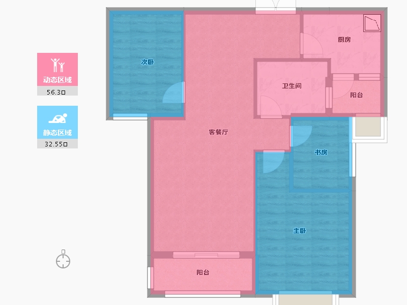 河南省-周口市-万达熙龙湾-79.77-户型库-动静分区