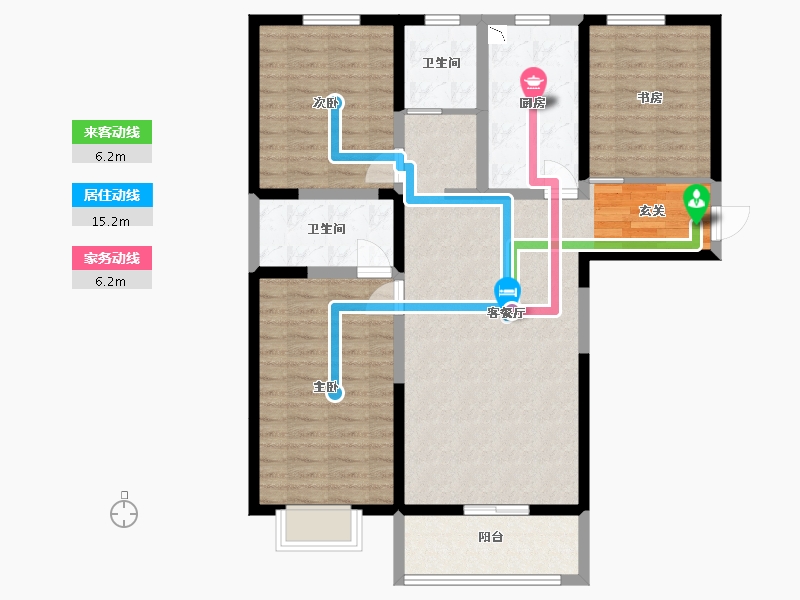 青海省-西宁市-奥园誉府-99.20-户型库-动静线