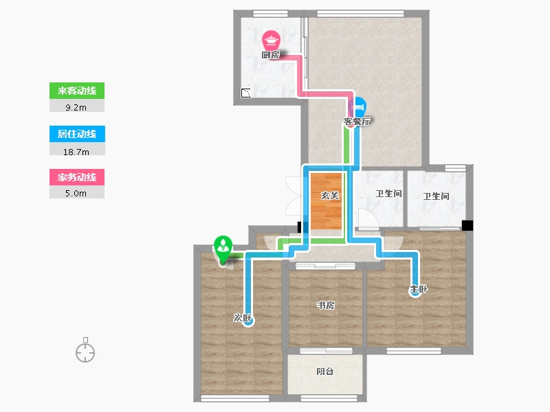 浙江省-温州市-海悦城钰园-80.00-户型库-动静线