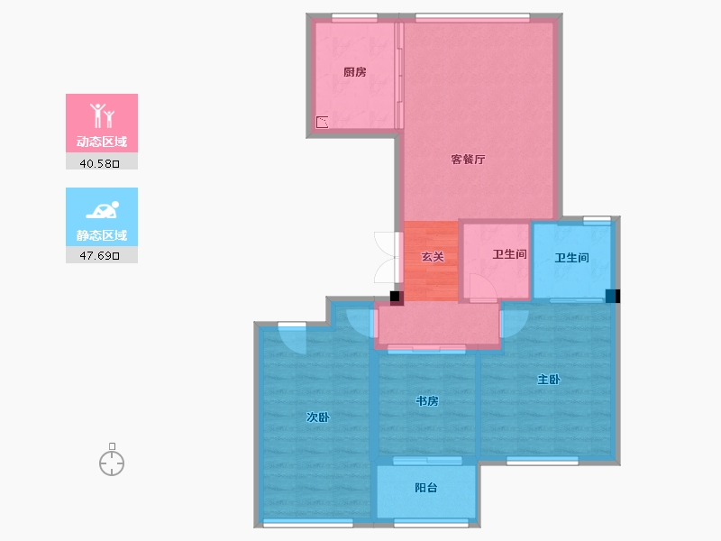 浙江省-温州市-海悦城钰园-80.00-户型库-动静分区