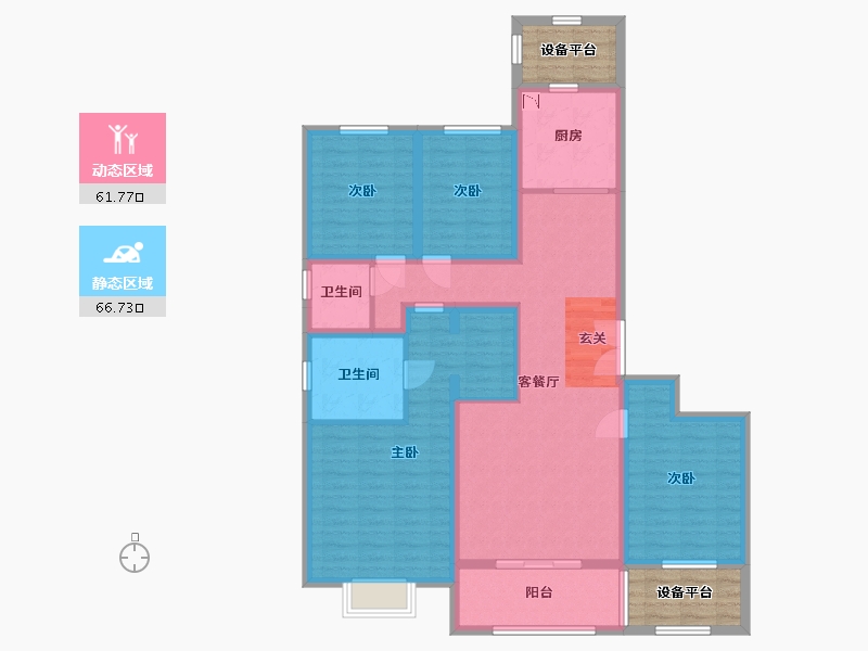 河北省-石家庄市-中冶德贤华府-123.11-户型库-动静分区