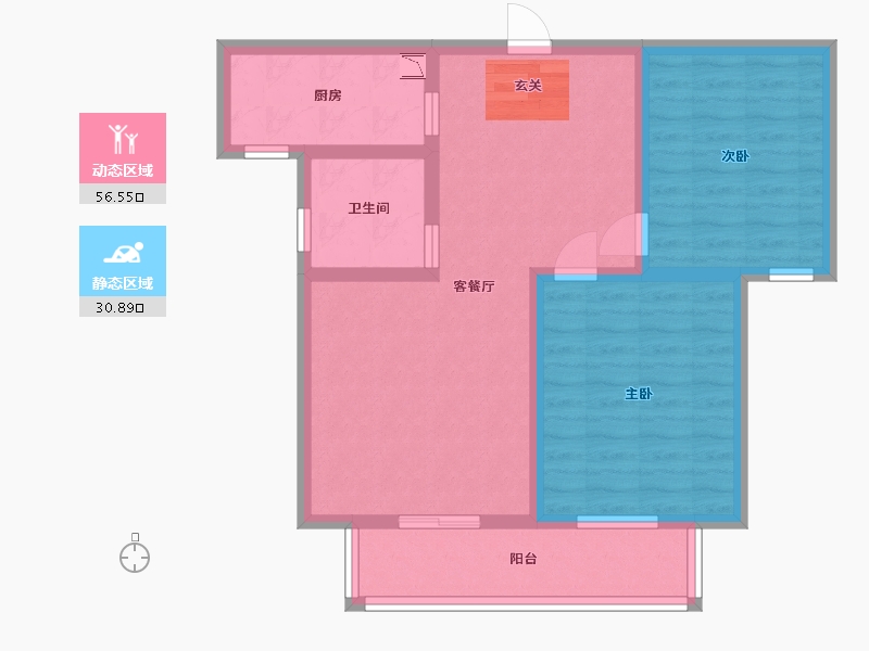 河北省-石家庄市-润江正定壹�院-77.60-户型库-动静分区