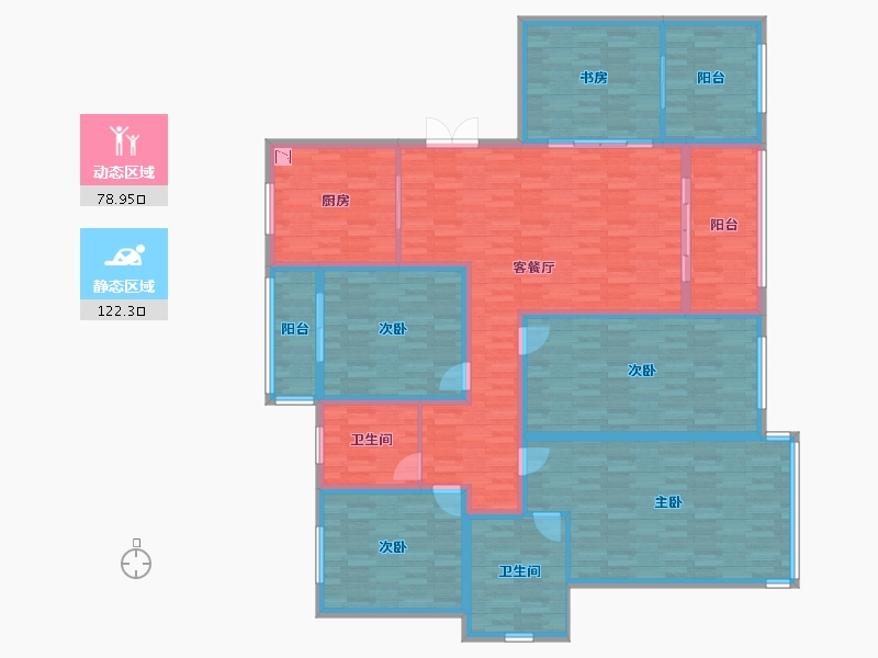 北京-北京市-长子福新小区-179.99-户型库-动静分区