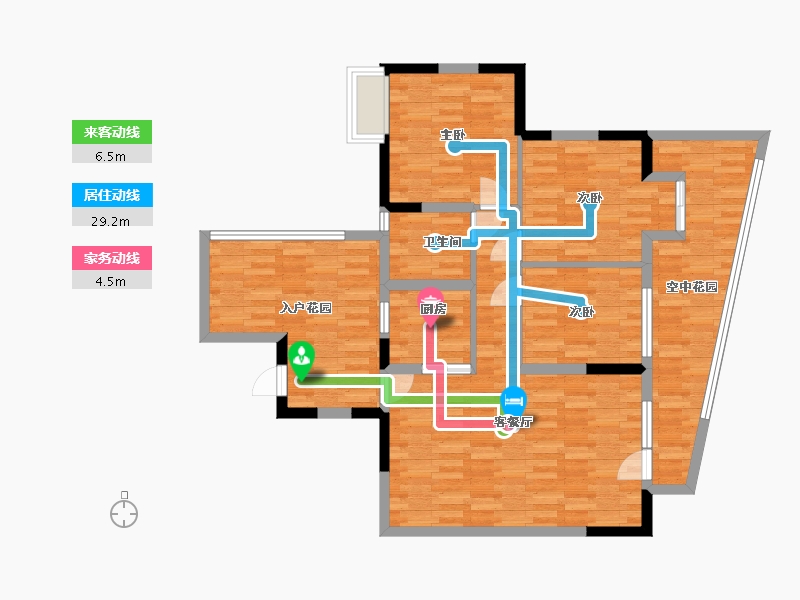 四川省-成都市-观澜东山-99.75-户型库-动静线