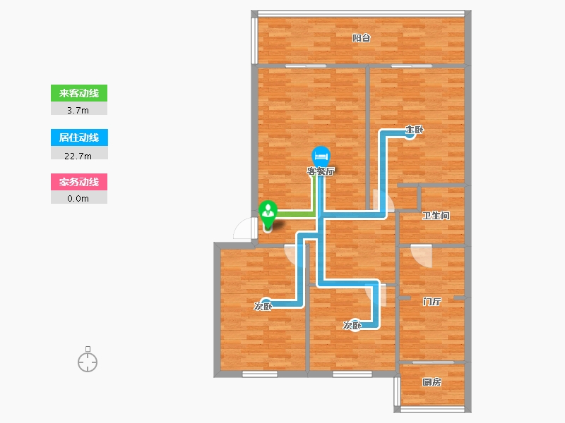 四川省-成都市-建设南村55号-102.89-户型库-动静线