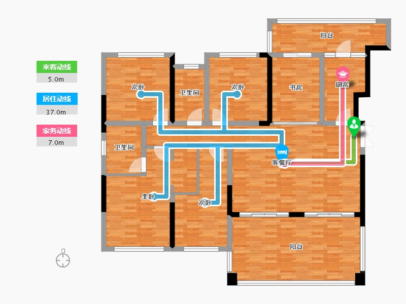 四川省-南充市-东湖锦城-142.97-户型库-动静线