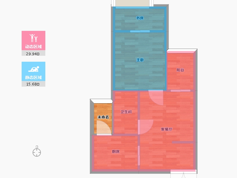 广东省-深圳市-现代城华庭-42.54-户型库-动静分区